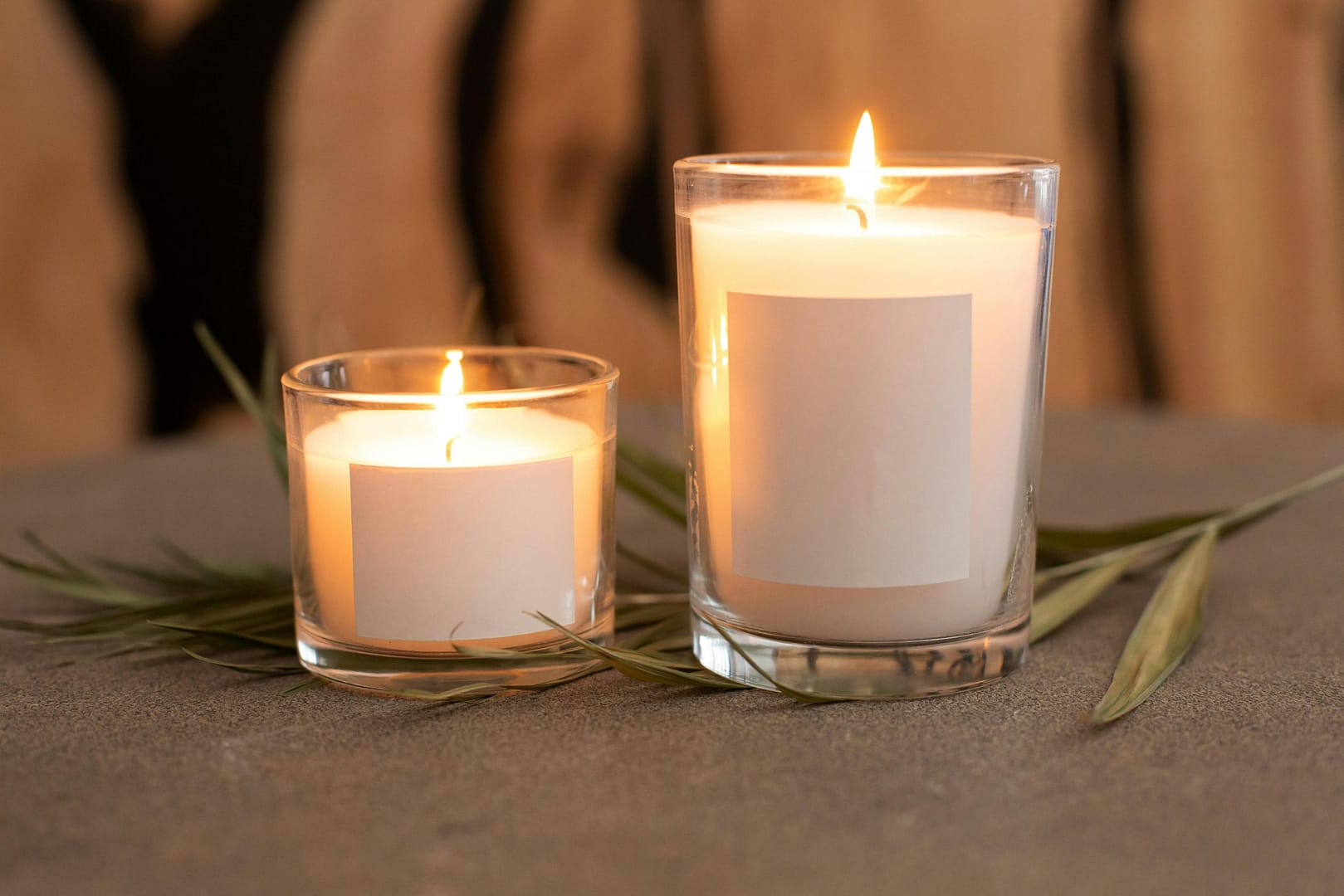 Fragrance-free home burning candles