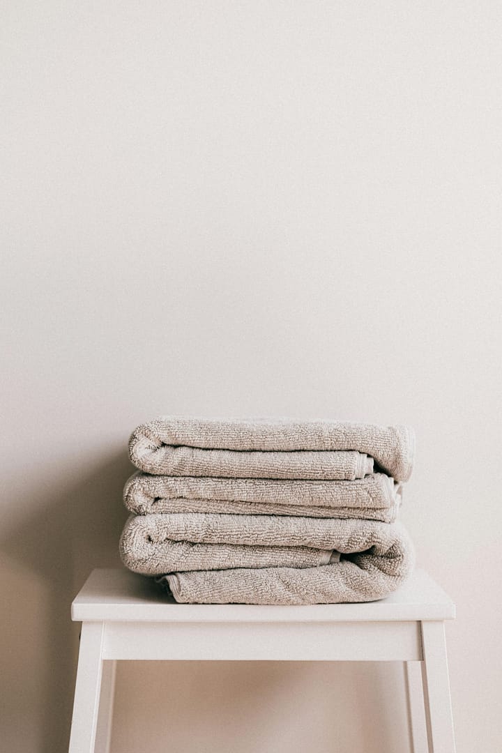 towels on stool wellness-focused home design